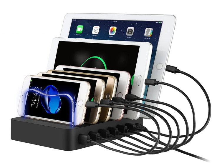Docking Station Stazione di Ricarica 6 Porte USB - Manhattan IPW-USB-MULTI6