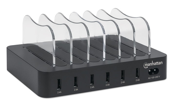Docking Station Stazione di Ricarica 6 Porte USB - Manhattan IPW-USB-MULTI6
