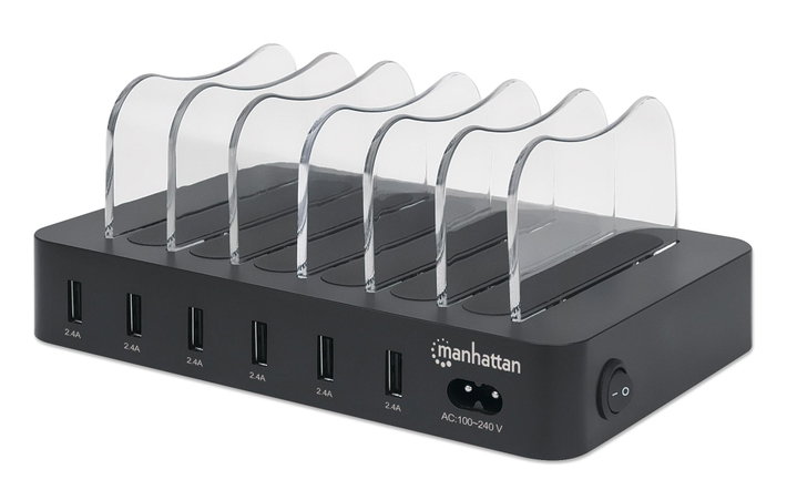 Docking Station Stazione di Ricarica 6 Porte USB - Manhattan IPW-USB-MULTI6