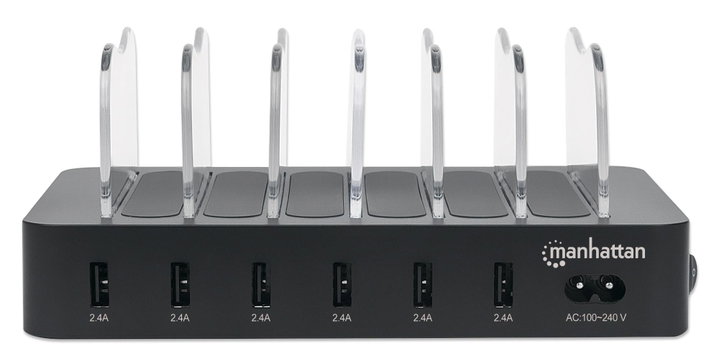 Docking Station Stazione di Ricarica 6 Porte USB - Manhattan IPW-USB-MULTI6