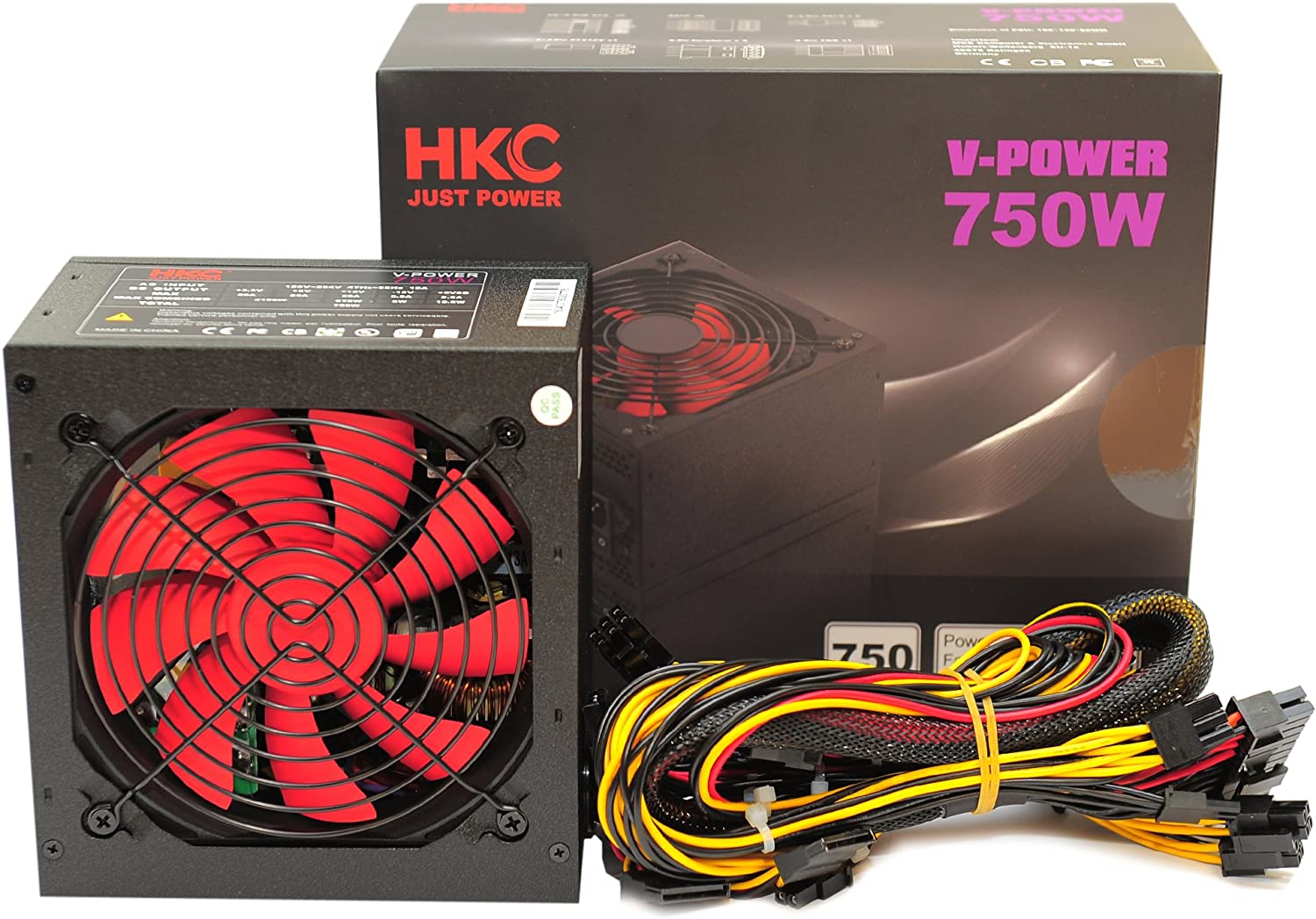 Alimentatore per PC 750W ATX 2.2 Ventola 12cm - HKC IPW-V750W