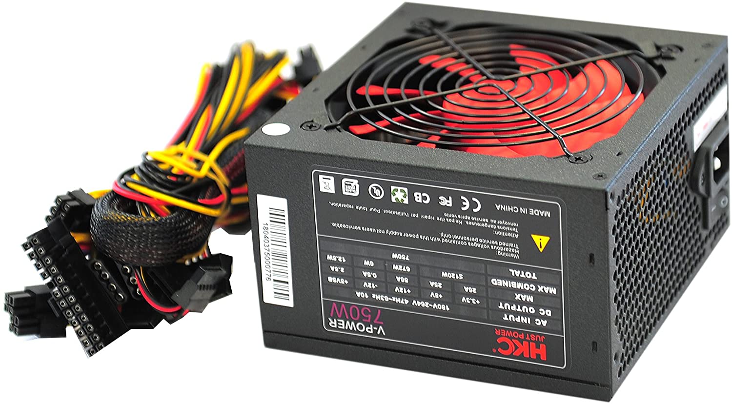 Alimentatore per PC 750W ATX 2.2 Ventola 12cm - HKC IPW-V750W