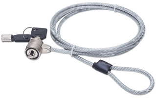 Steel Safety Cable with Notebook Lock - Manhattan IQ-LOK- 08 -K