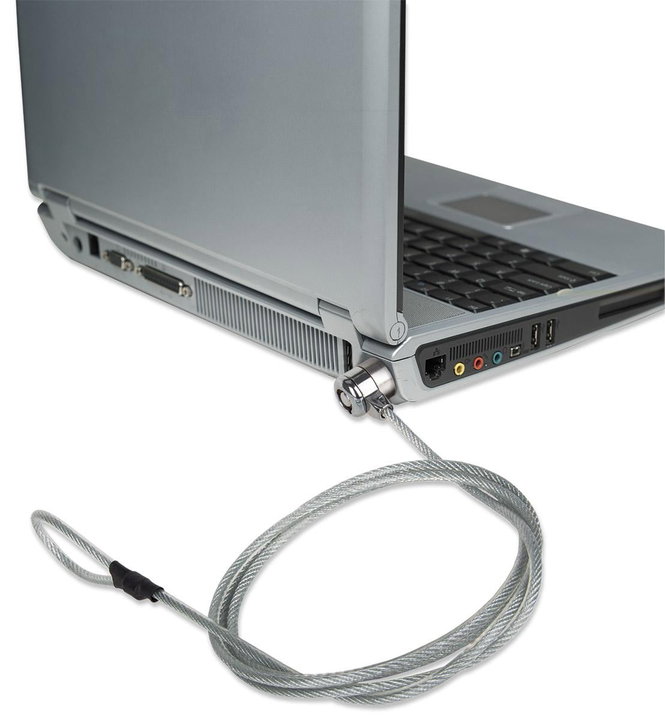 Cavo di Sicurezza in Acciaio con Lucchetto per Notebook - Techly IQ-LOK-08-KT