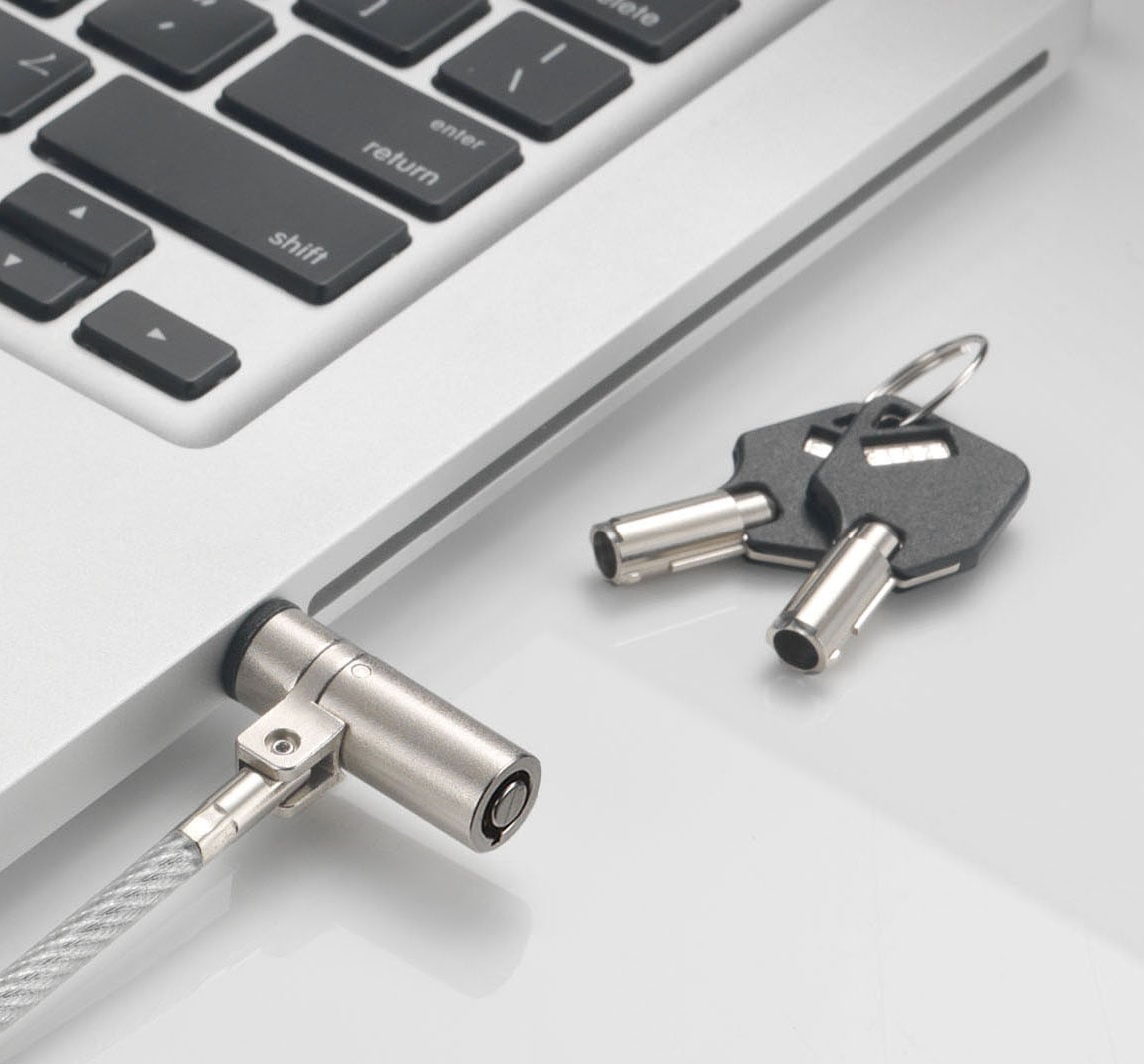 Padlock with Wedge-Lock Safety System for Notebook 1,8 cable m - Techly IQ-LOK- 13 -KT