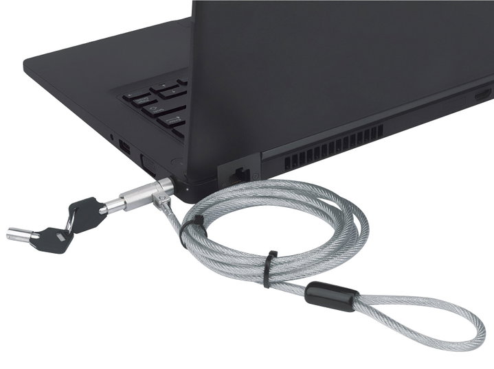 Lucchetto con Sistema di Sicurezza Wedge-Lock per Notebook Cavo 1,8m - Techly IQ-LOK-13-KT