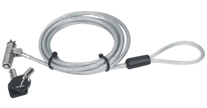 Lucchetto con Sistema di Sicurezza Wedge-Lock per Notebook Cavo 1,8m - Techly IQ-LOK-13-KT