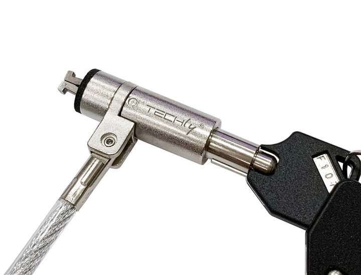 Lucchetto di Sicurezza per Notebook con Chiave, Nano Slot - Techly IQ-LOK-15-K