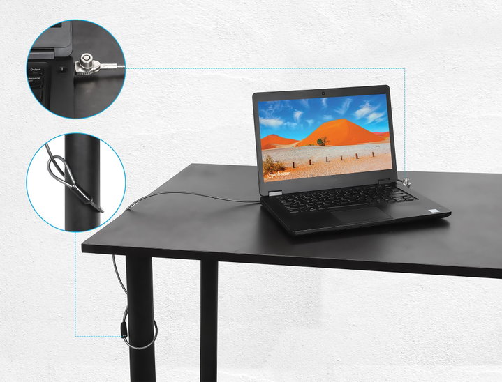 Lucchetto di Sicurezza per Notebook con Chiave per Slot Nano - Manhattan IQ-LOK-15-KMH