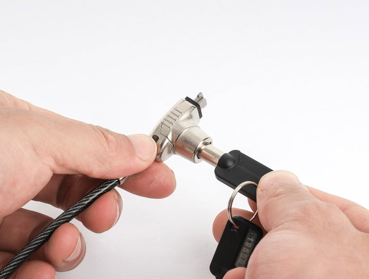 Lucchetto di Sicurezza per Notebook con Chiave per Slot Nano - Manhattan IQ-LOK-15-KMH