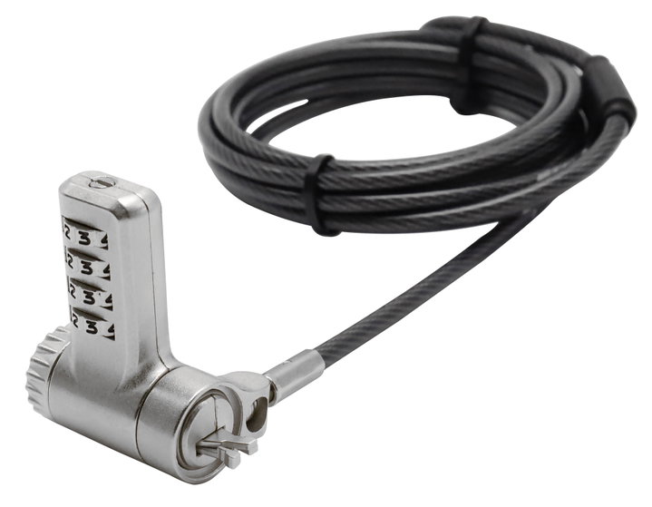 Lucchetto con Sistema di Sicurezza Universale a Combinazione per Notebook - Techly IQ-LOK-17-K