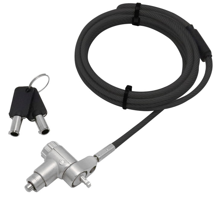 Lucchetto con Sistema di Sicurezza Universale a Chiave per Notebook - Techly IQ-LOK-18-K