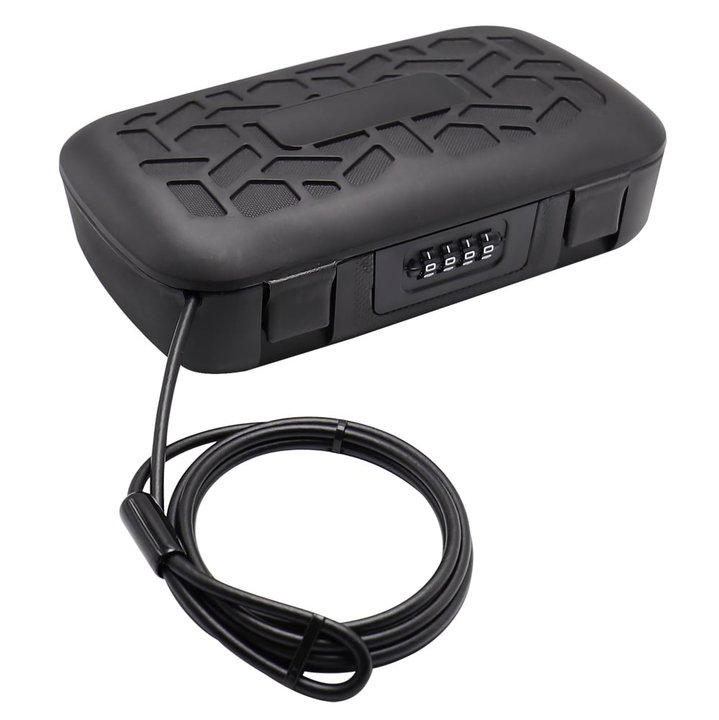 Cassaforte Portatile a Combinazione con Cavo d'Acciaio - Techly IQ-LOK-CASE