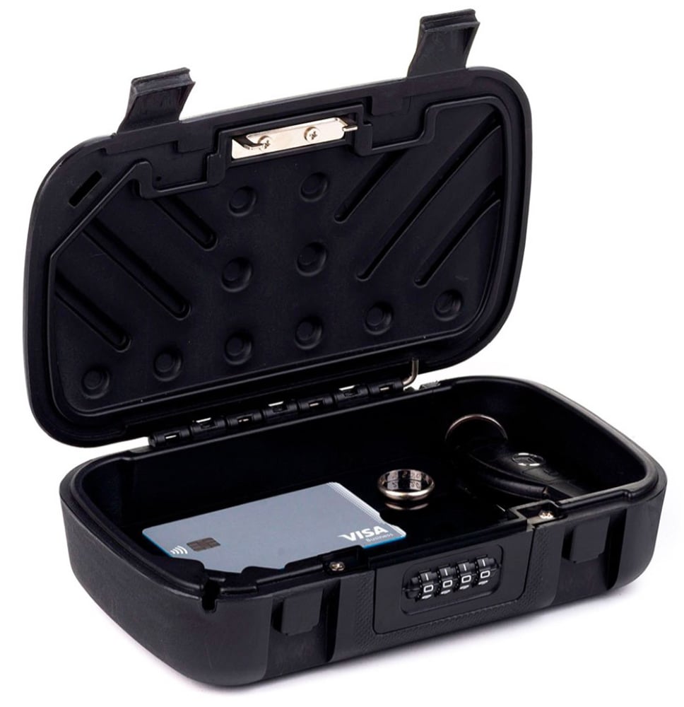 Combination Portable Safe with Steel Cable - Techly IQ-LOK-CASE