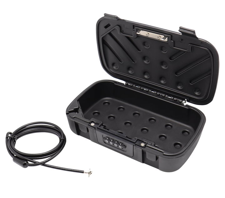 Cassaforte Portatile a Combinazione con Cavo d'Acciaio - Techly IQ-LOK-CASE