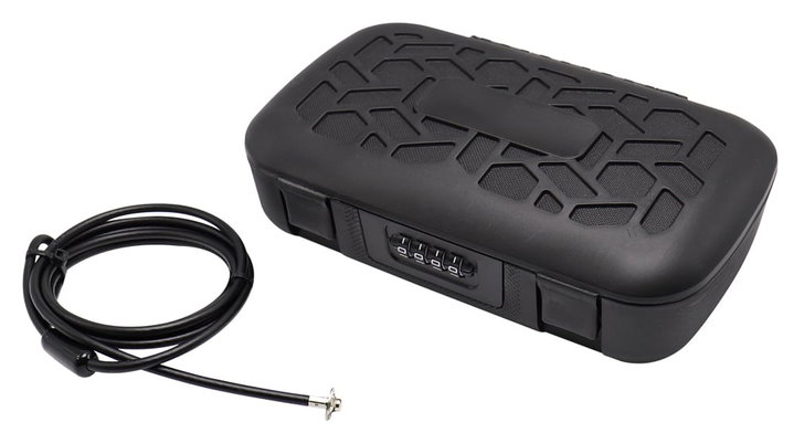 Cassaforte Portatile a Combinazione con Cavo d'Acciaio - Techly IQ-LOK-CASE