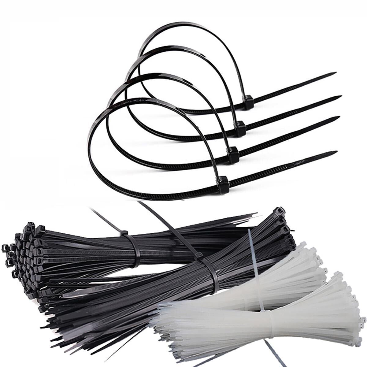 Fascette Fermacavi Autobloccanti 100x2,5mm in Nylon 100pz Bianco - Techly ISWT-10025