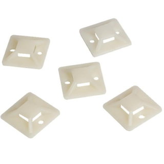 Supporto Autoadesivo per Fascette 25x25mm 100 Pz Beige - Logilink ISWT-1025