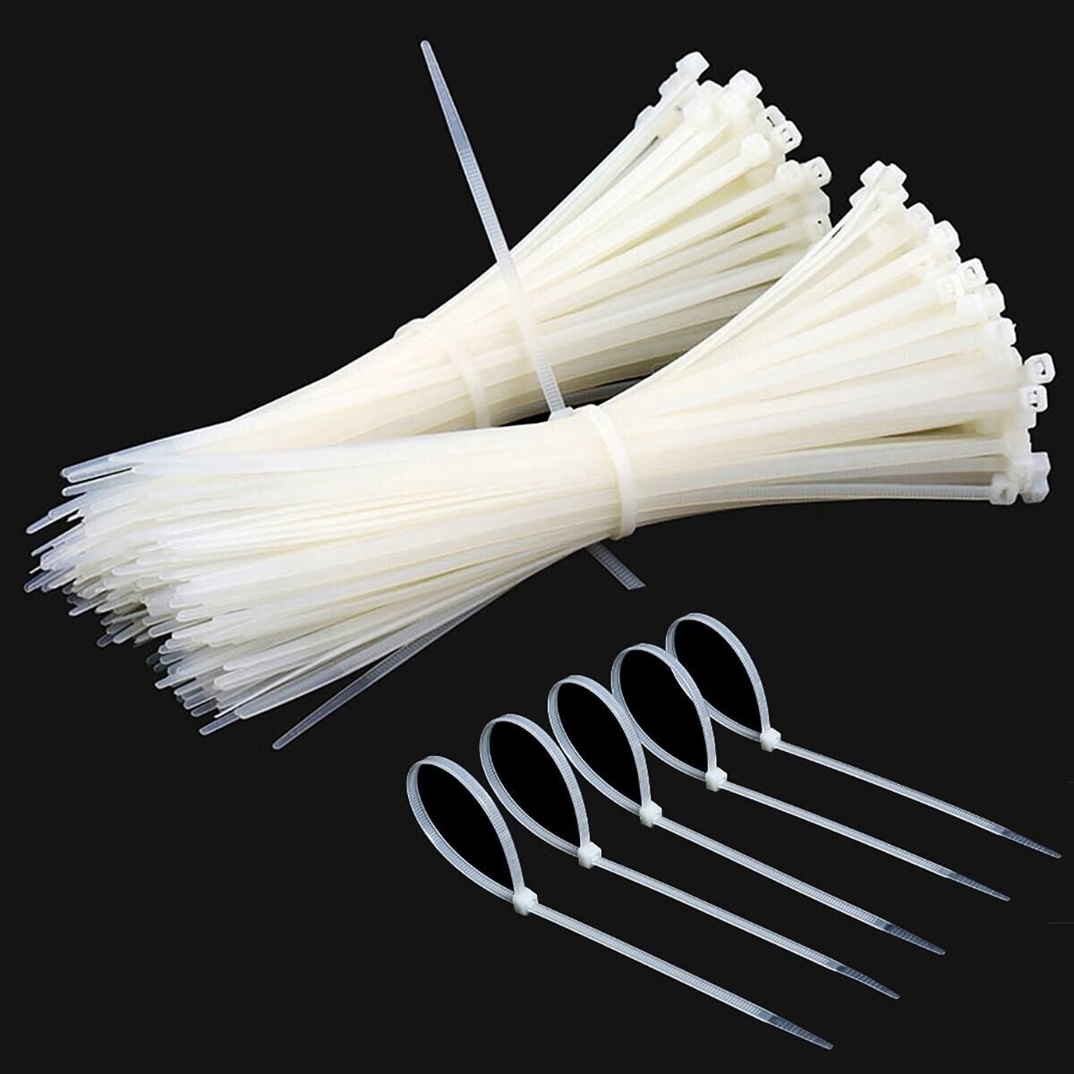 Fascette Fermacavi Autobloccanti 140x3,6mm in Nylon 100pz Bianco - Techly ISWT-14036