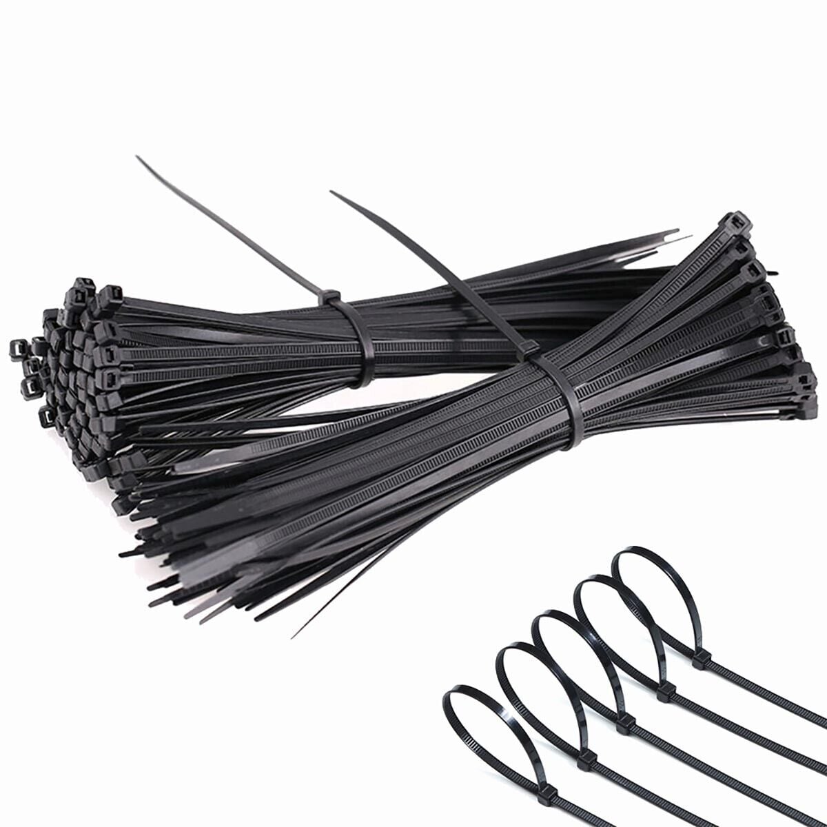 Fascette Fermacavi Autobloccanti 150x3,6mm in Nylon 100pz Nero - Techly ISWT-15035-BK