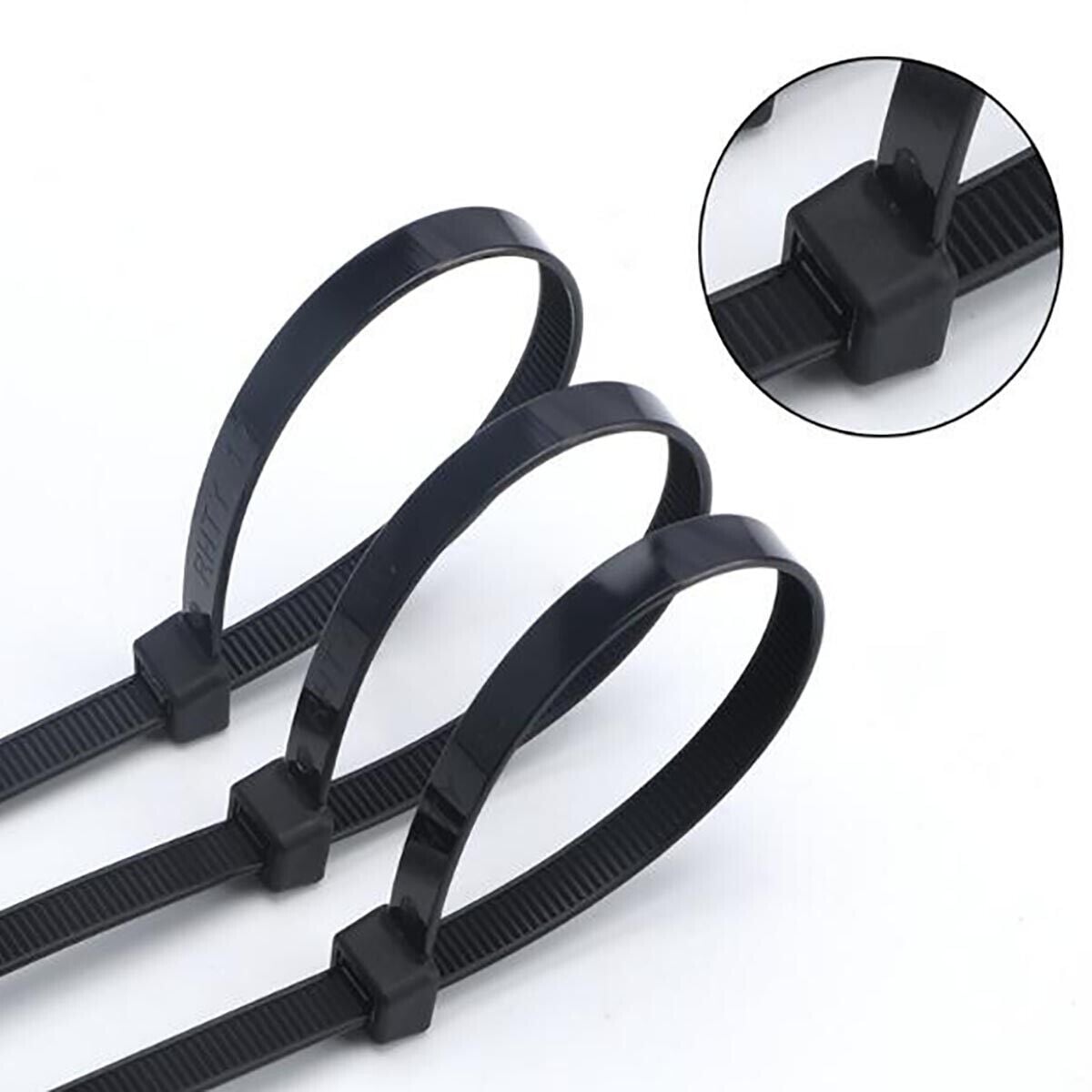 Fascette Fermacavi Autobloccanti 203x3,5mm in Nylon 100pz Nero - Goobay ISWT-20335-BK