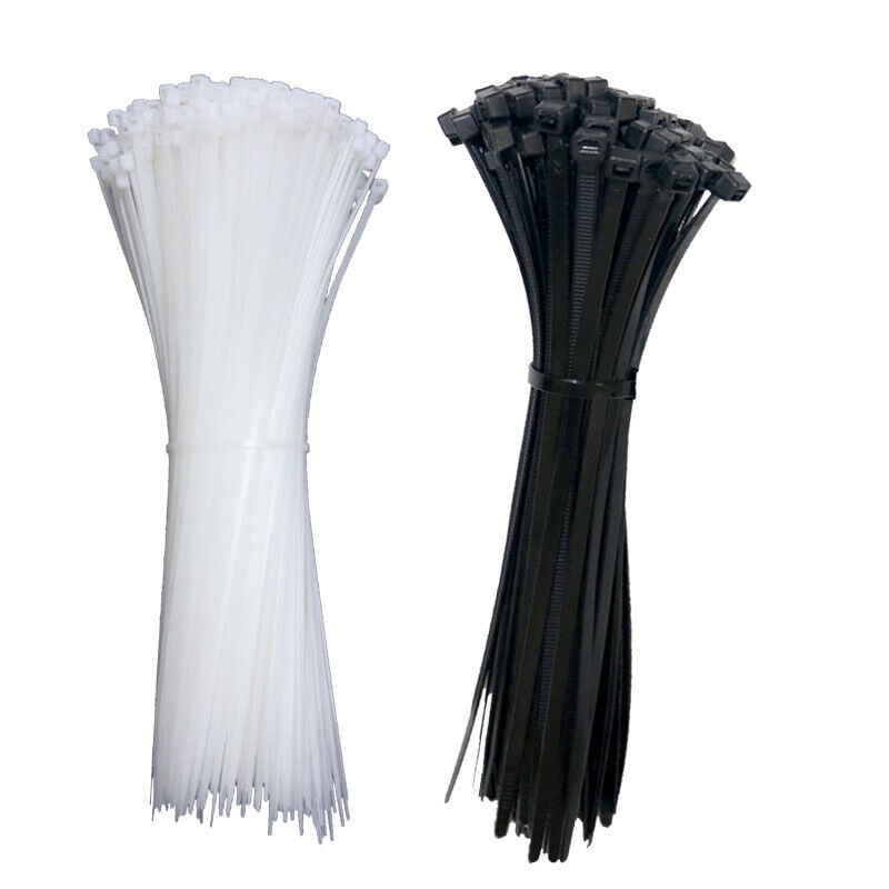 Fascette Fermacavi Autobloccanti 203x3,5mm in Nylon 100pz Nero - Goobay ISWT-20335-BK