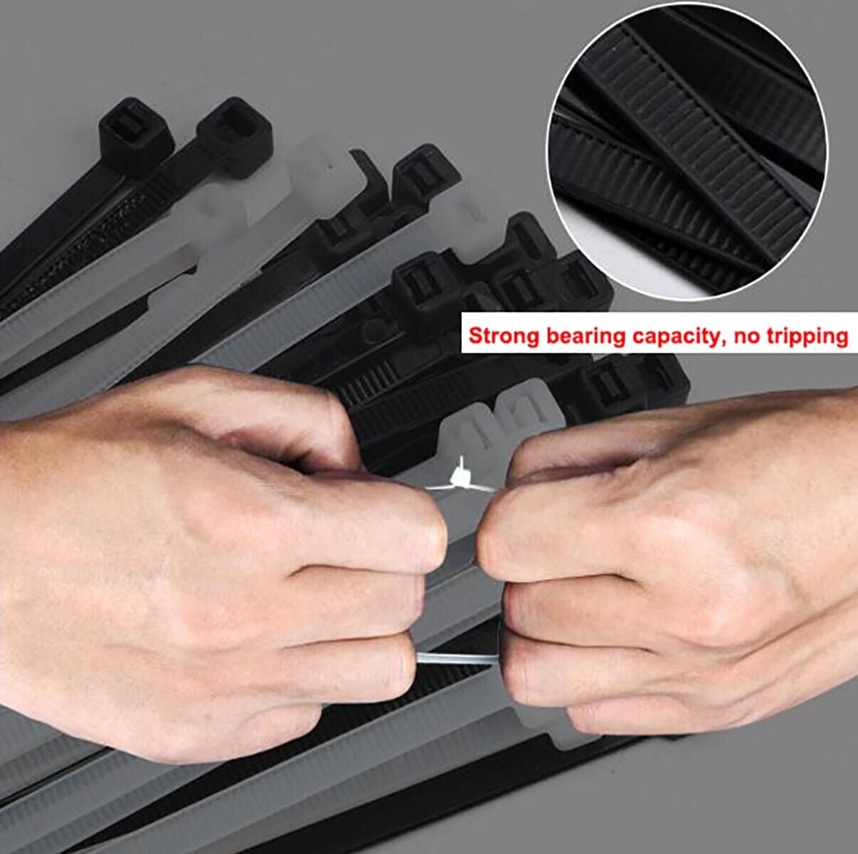 Fascette Fermacavi Autobloccanti 203x3,5mm in Nylon 100pz Nero - Goobay ISWT-20335-BK