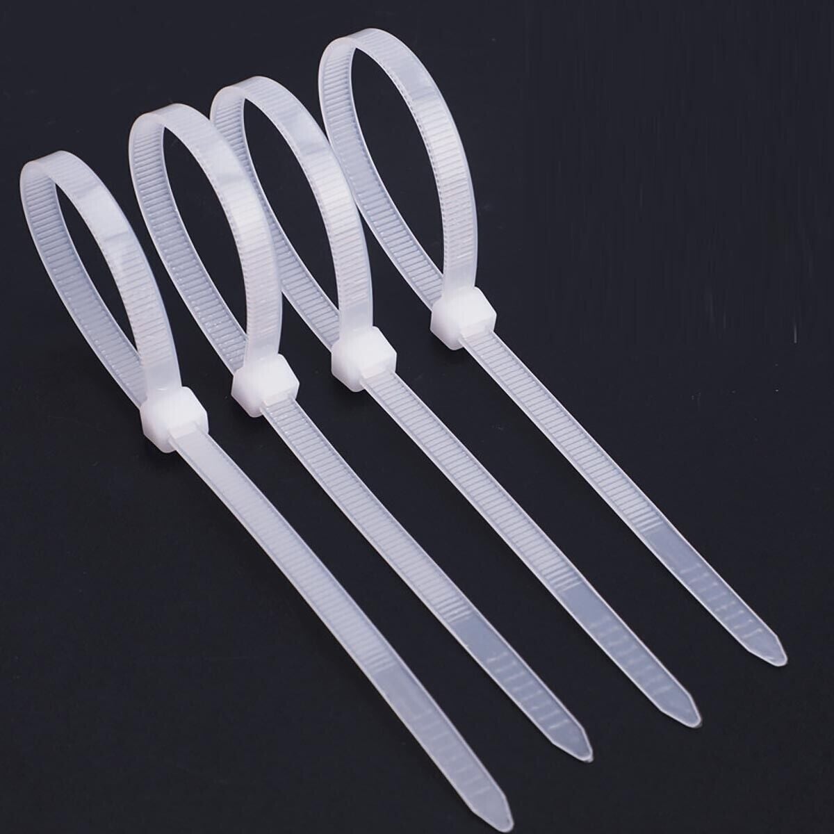 Fascette Fermacavi Autobloccanti 380x7,6mm in Nylon 100pz Bianco - Techly ISWT-38076-GY