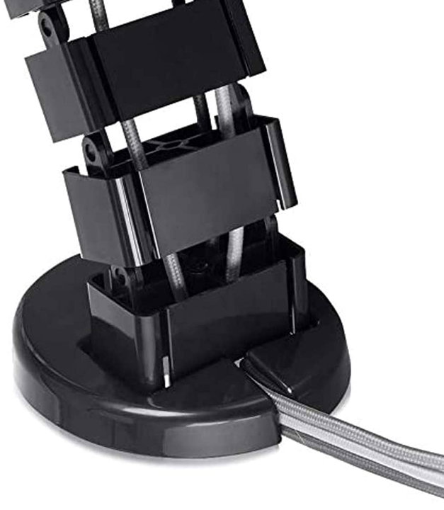 Sheath Cable Picking Flexible Vertebra Cable Picking Length 1300 mm Black - Techly ISWT-CAN- 6735