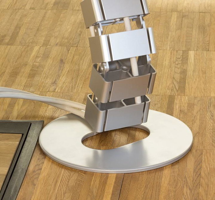 800 x 68 mm silver desk sleeve - Logilink ISWT-CAN- 80068