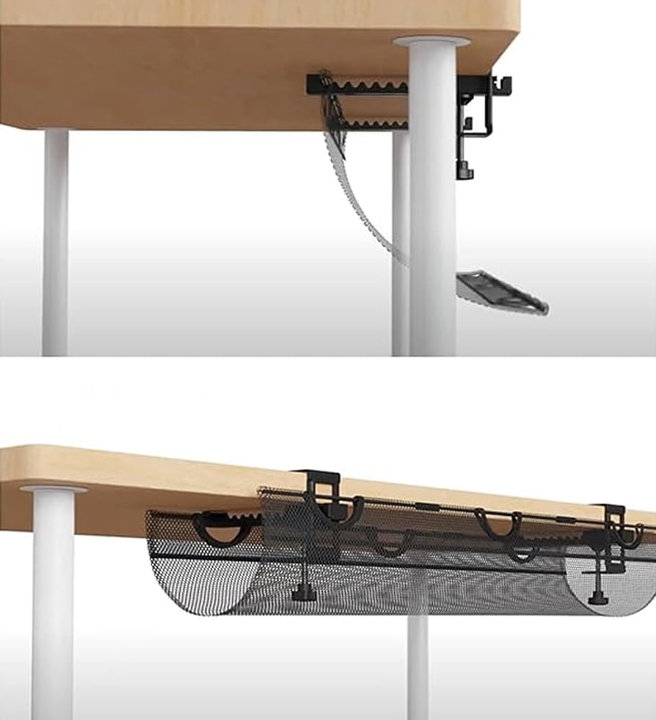 Organizer in Rete per Gestione Cavi Supporto Multiprese da Tavolo - Techly ISWT-CAN-MESH
