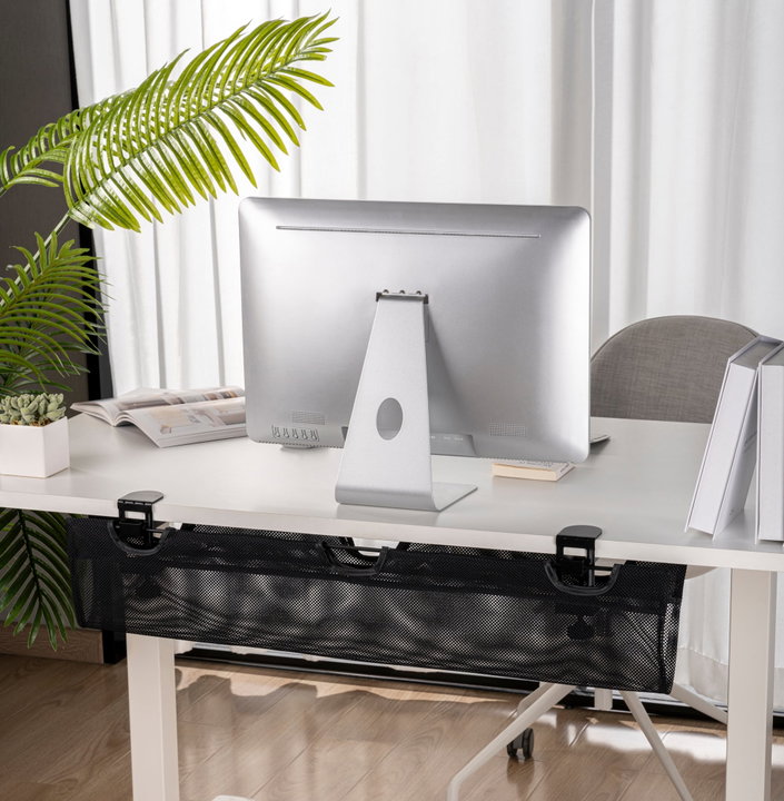 Organizer in Rete per Gestione Cavi Supporto Multiprese da Tavolo - Techly ISWT-CAN-MESH