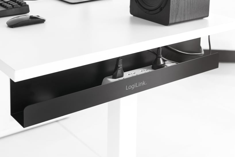 Cable Management Tray Under Desk 60 cm Black - Logilink ISWT-CAN-TRAY