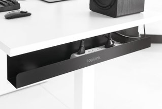 Cable Management Tray Under Desk 60 cm Black - Logilink ISWT-CAN-TRAY
