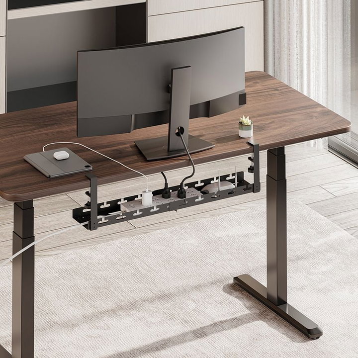 Organizer Gestione Cavi Sotto Scrivania Estensibile con Morsetto - Logilink ISWT-CAN-TRAYEX