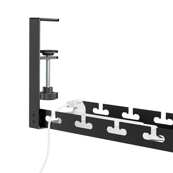 Organizer Gestione Cavi Sotto Scrivania Estensibile con Morsetto - Logilink ISWT-CAN-TRAYEX