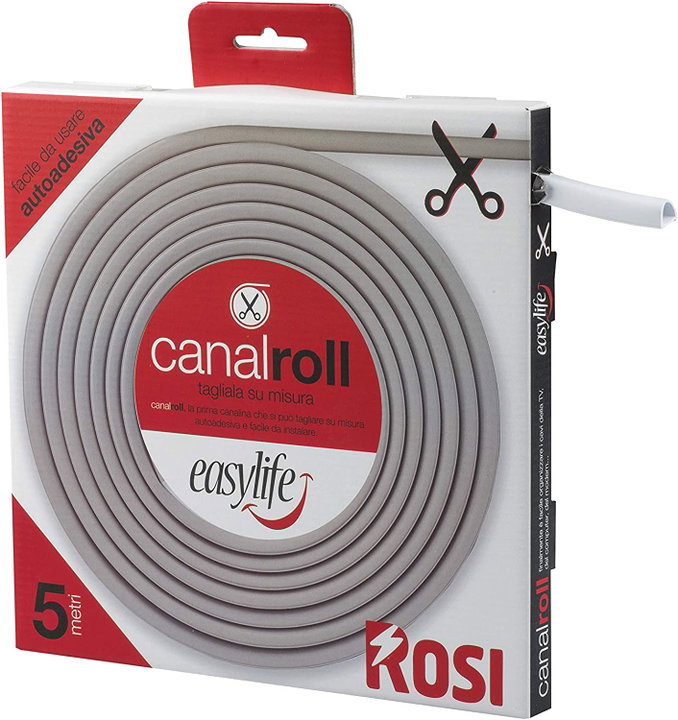 Self-adhesive canal 10 x 10 mm 5 m White - Rosi ISWT-CAN 10 - 5 W