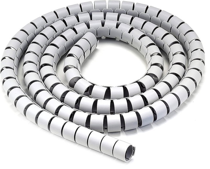 Coat Cables Diameter 25 mm Spiral 20 m Grey - Techly ISWT-CAN 2 - 20