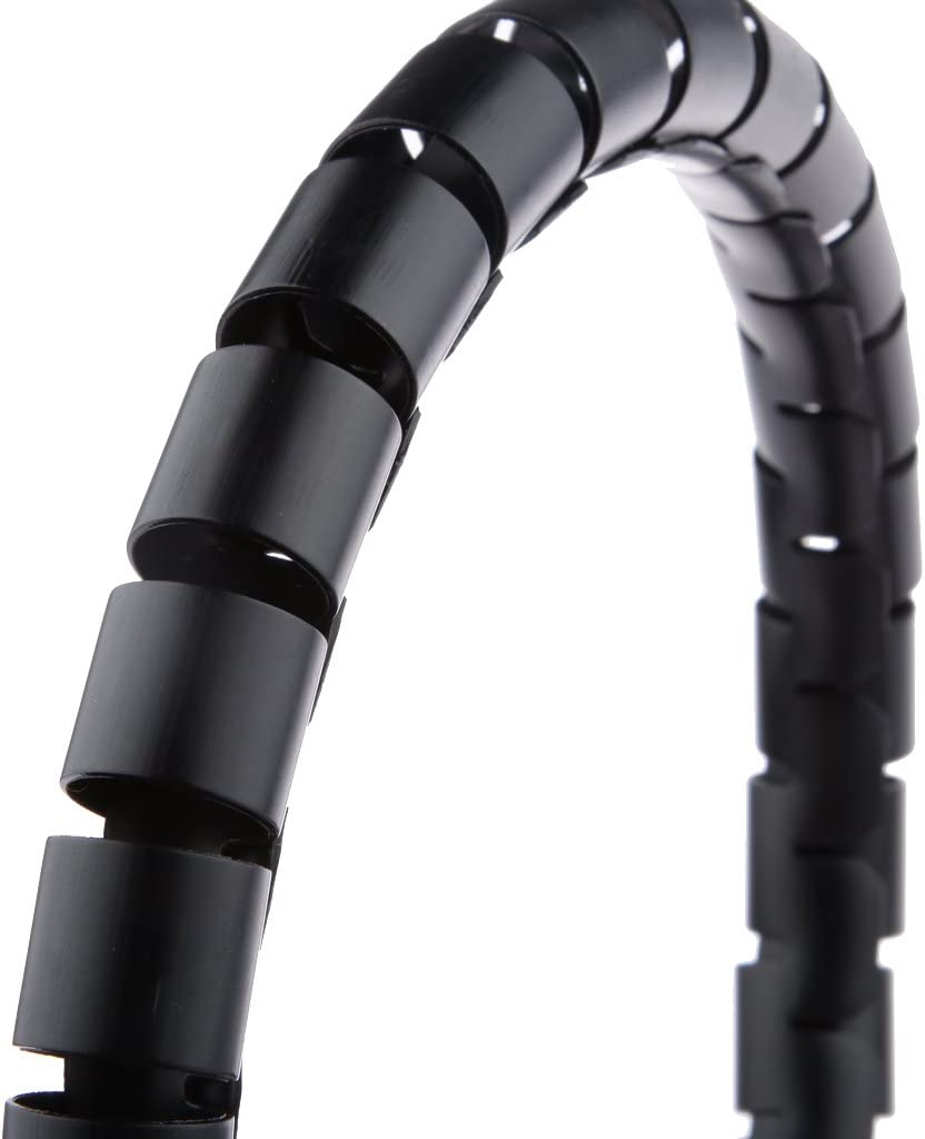 Coat Cables Diameter 25 mm Spiral 20 m Black - Techly ISWT-CAN 2 -BK 20