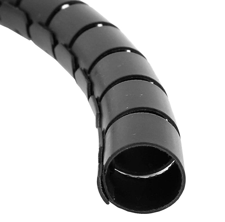 Coat Cables Diameter 25 mm Spiral 20 m Black - Techly ISWT-CAN 2 -BK 20