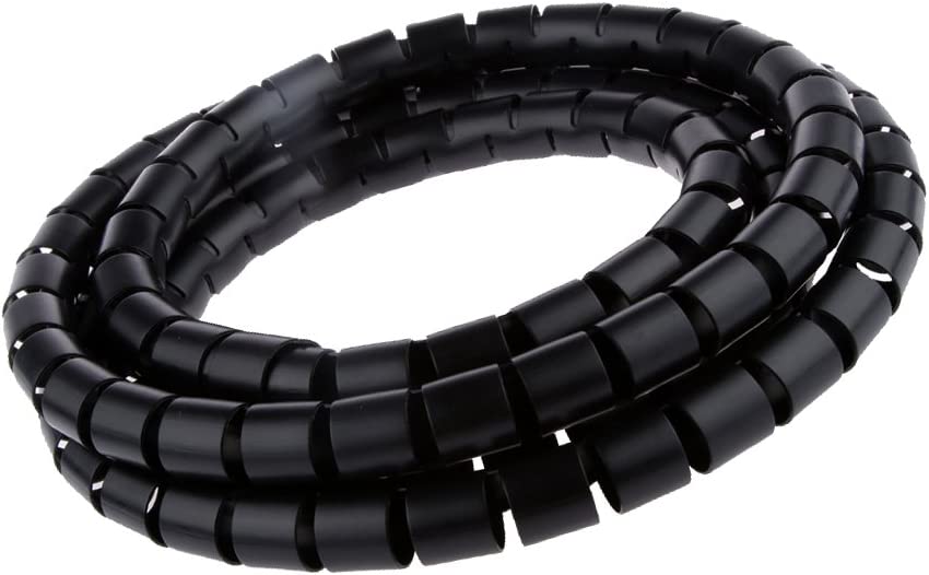 Coat Cables Diameter 25 mm Spiral 20 m Black - Techly ISWT-CAN 2 -BK 20