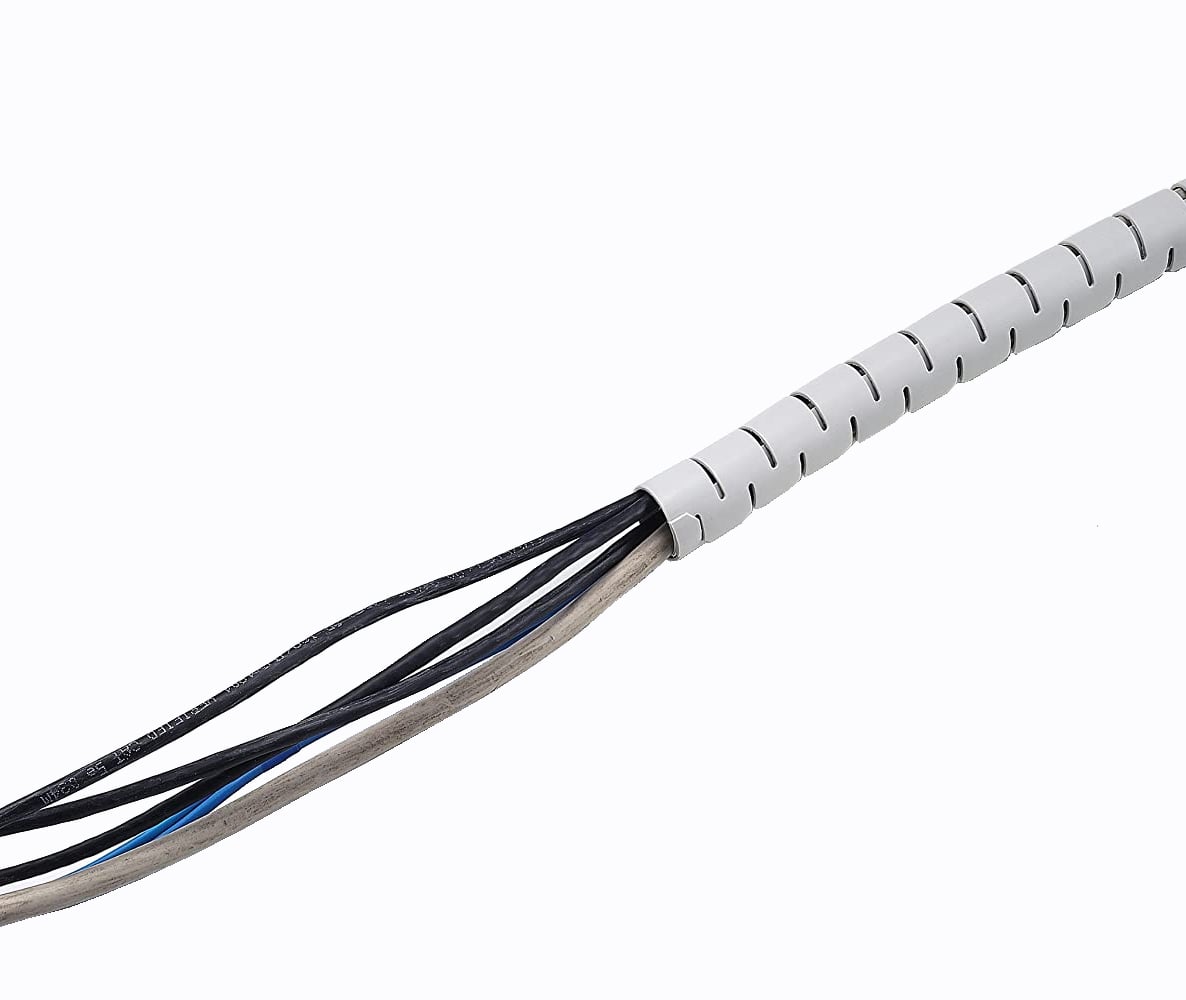 Coat Cables Diameter 20 mm Spiral 30 m Grey - Techly ISWT-CAN 3 - 30