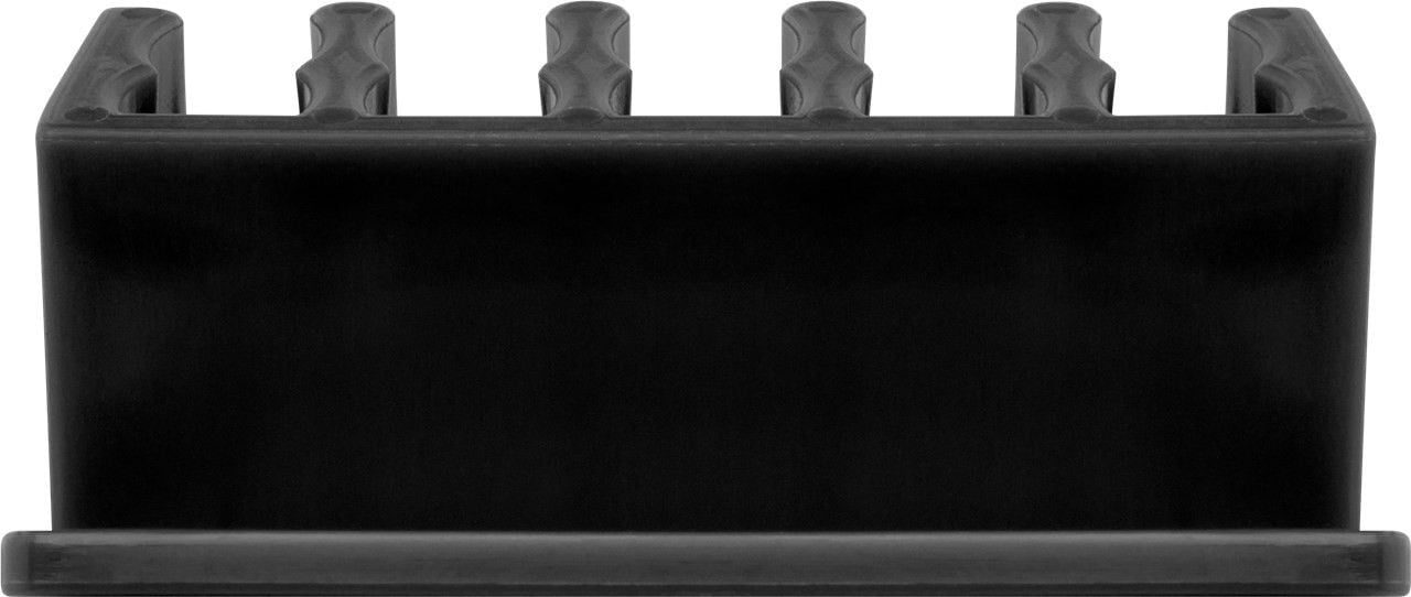 Set 2 Fermacavo da Scrivania a cinque posti Nero - Goobay ISWT-CL-5SLBK