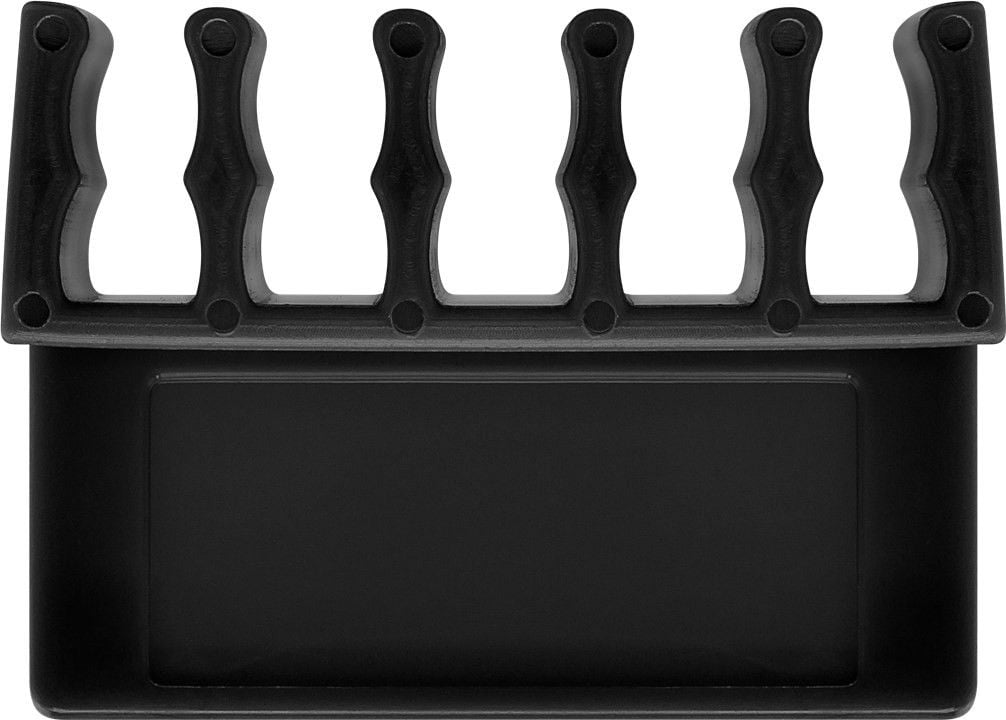 Set 2 Fermacavo da Scrivania a cinque posti Nero - Goobay ISWT-CL-5SLBK
