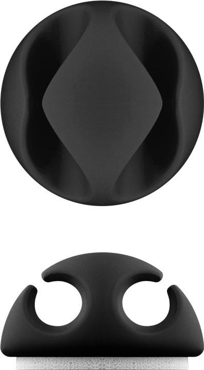 Clip Fermacavo Set da 5 pz Varie Misure Nero - Goobay ISWT-CL-SET5BK