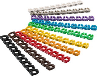 Colored cable marker with numbers 0 - 9 for cables 4.0 mm - Goobay ISWT-MARK 4 -CL