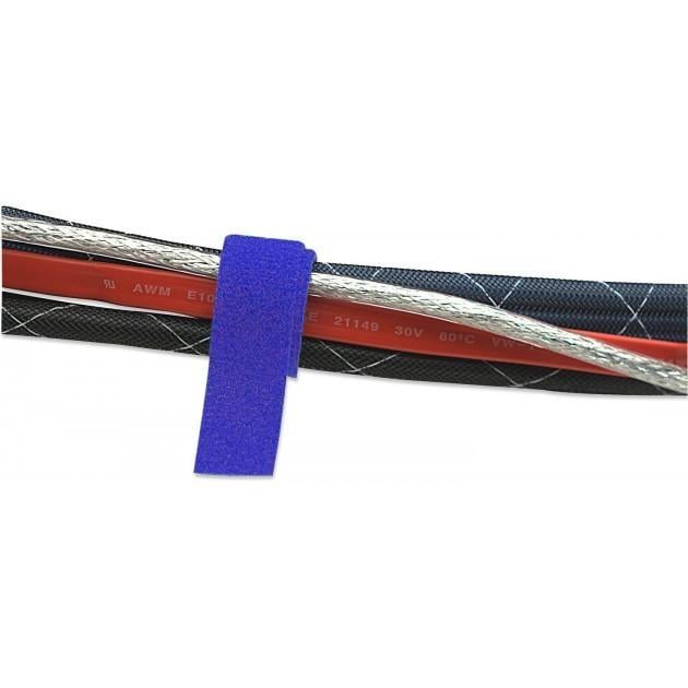 Rotolo di Feltro Adesivo Fermacavi Lunghezza 25m Larghezza 16 mm Blu - Techly ISWT-ROLL-1625