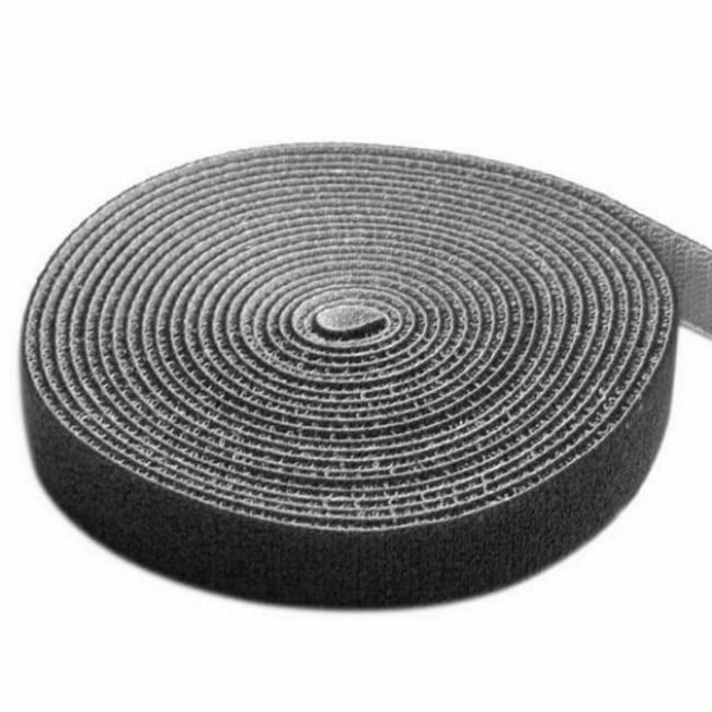 Rotolo di Feltro Adesivo Gestione cavi Lunghezza 4m Larghezza 16mm Nero - Techly ISWT-ROLL-164BKTY