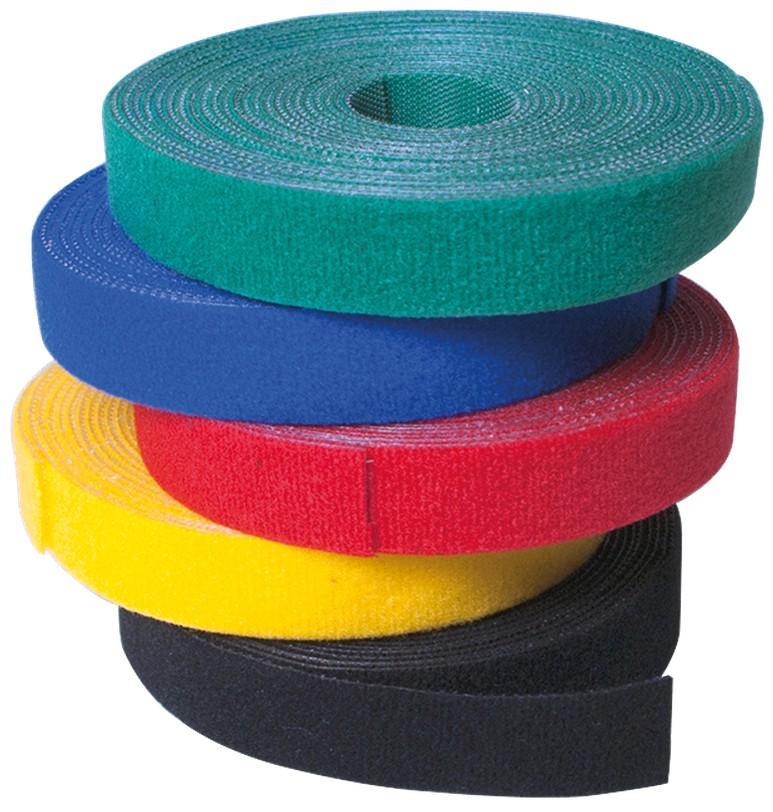 Rotolo di Feltro Adesivo Gestione cavi Lunghezza 4m Larghezza 16mm Verde - Techly ISWT-ROLL-164GREETY