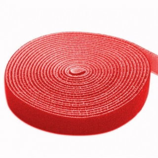 Rotolo di Feltro Adesivo Gestione cavi Lunghezza 4m Larghezza 16mm Rosso - Techly ISWT-ROLL-164RETY